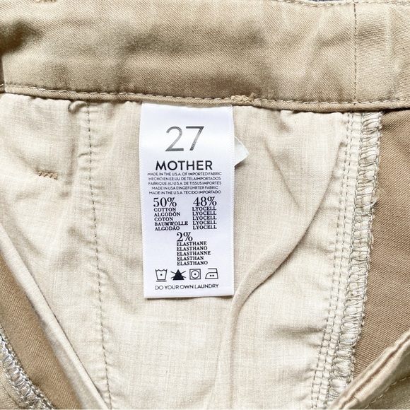 MOTHER Misfit Crop Moss Zipper Pants 27 - Picture 10 of 12